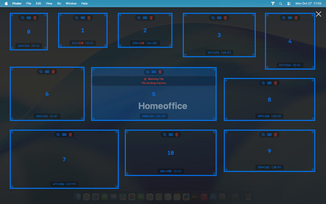 Precision mode by holding ⌘